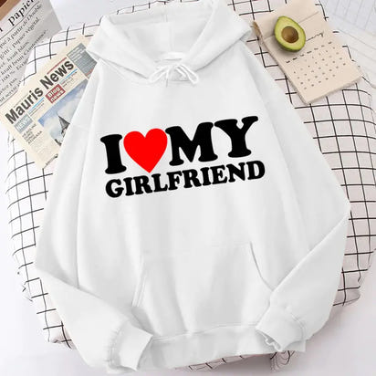 Valentine's I Love My Boyfriend Girlfriend Hoodie
