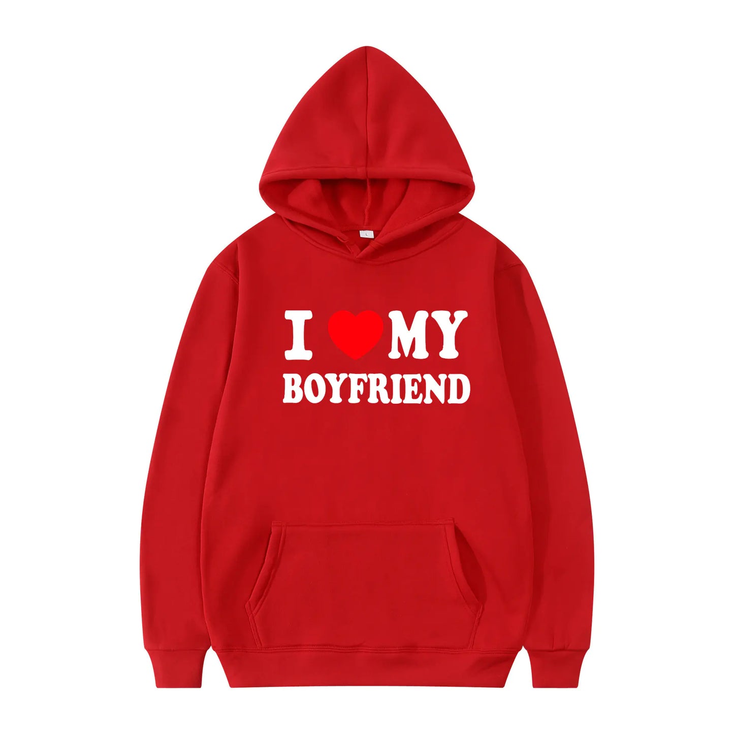 Valentine's I Love My Boyfriend Girlfriend Hoodie