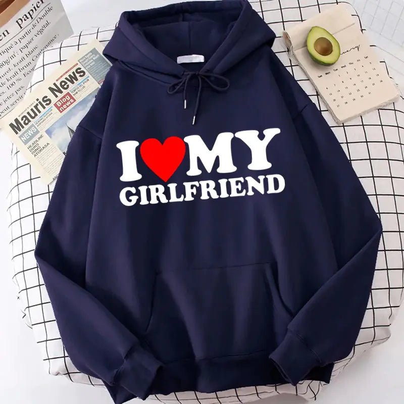 Valentine's I Love My Boyfriend Girlfriend Hoodie