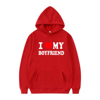 Valentine's I Love My Boyfriend Girlfriend Hoodie