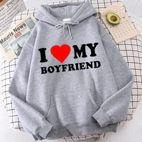 Valentine's I Love My Boyfriend Girlfriend Hoodie