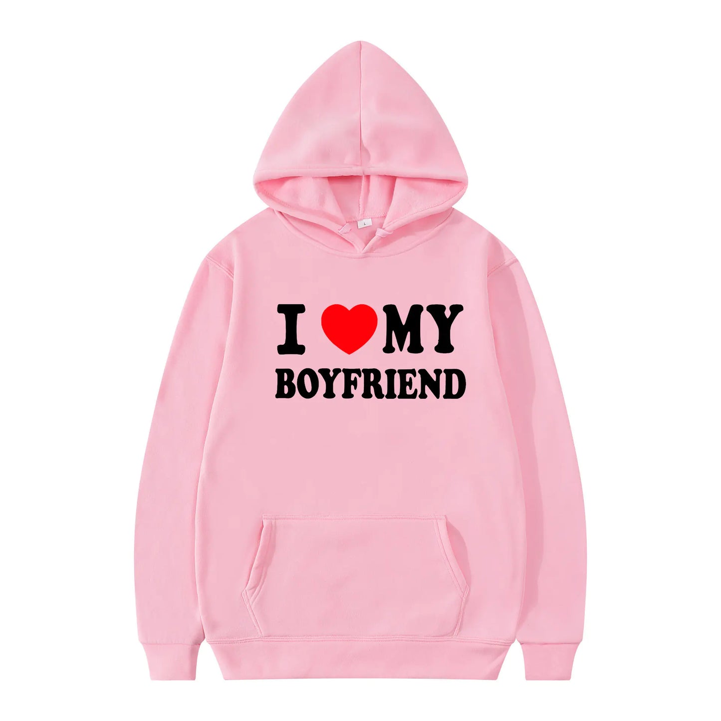 Valentine's I Love My Boyfriend Girlfriend Hoodie