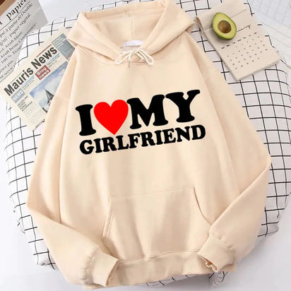 Valentine's I Love My Boyfriend Girlfriend Hoodie
