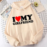Valentine's I Love My Boyfriend Girlfriend Hoodie