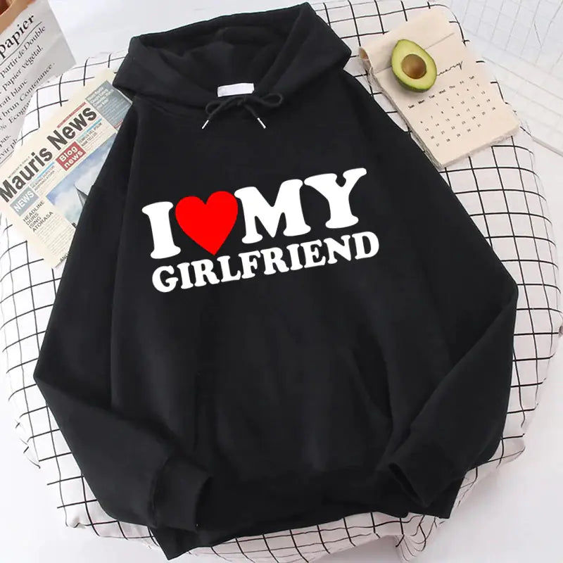 Valentine's I Love My Boyfriend Girlfriend Hoodie