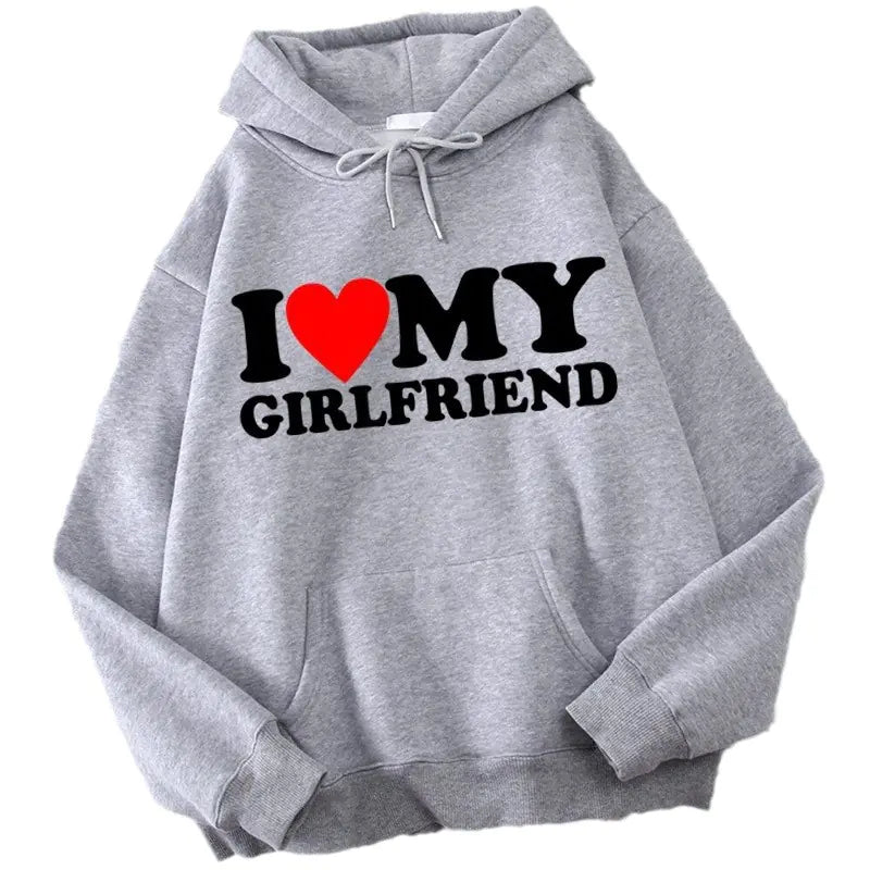 Valentine's I Love My Boyfriend Girlfriend Hoodie