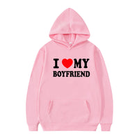 Valentine's I Love My Boyfriend Girlfriend Hoodie