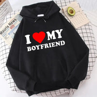 Valentine's I Love My Boyfriend Girlfriend Hoodie