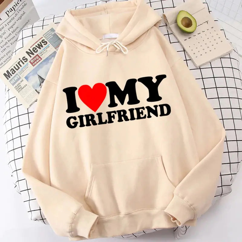 Valentine's I Love My Boyfriend Girlfriend Hoodie